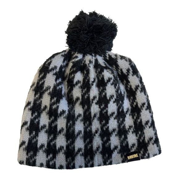 Dakine‎ Black and White Preppy Winter Ski Pom Beanie Hat - Picture 1 of 4